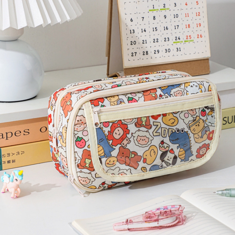 Large Capacity Waterproof Multi-layer Stationery Bag Transparent PVC Pencil Case(Light Zoo)
Large Capacity Waterproof Multi-layer Stationery Bag Transparent PVC Pencil Case(Light Zoo)