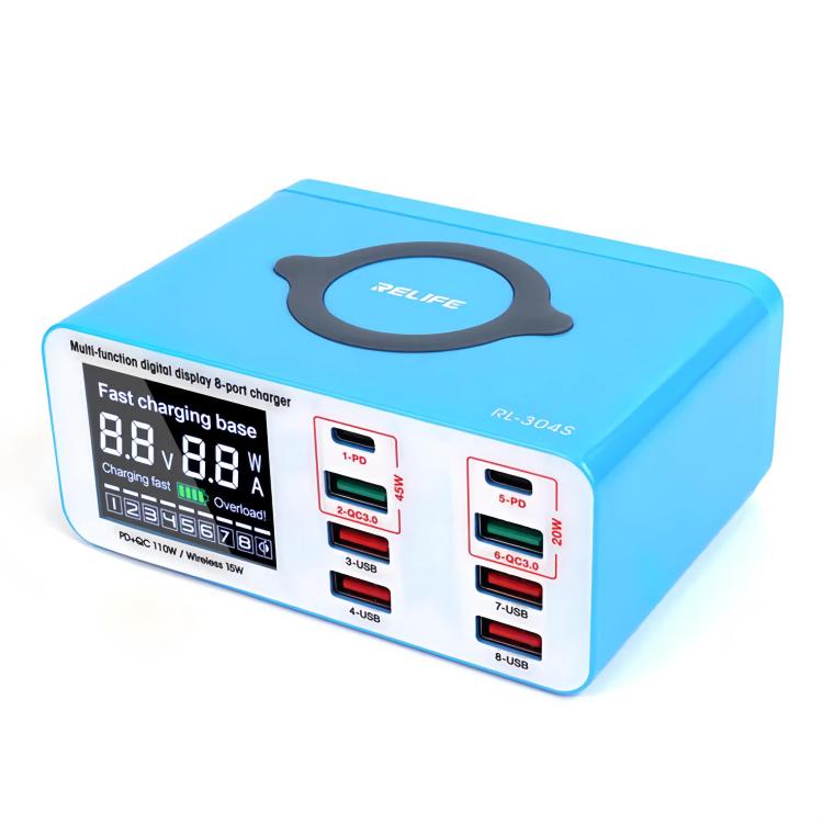 RELIFE RL-304S Multifunctional Smart Digital Display 8 Port Fast Charger USB Support PD+QC3.0 Mobile Phone Charger(US Plug)
RELIFE RL-304S Multifunctional Smart Digital Display 8 Port Fast Charger USB Support PD+QC3.0 Mobile Phone Charger(US Plug)