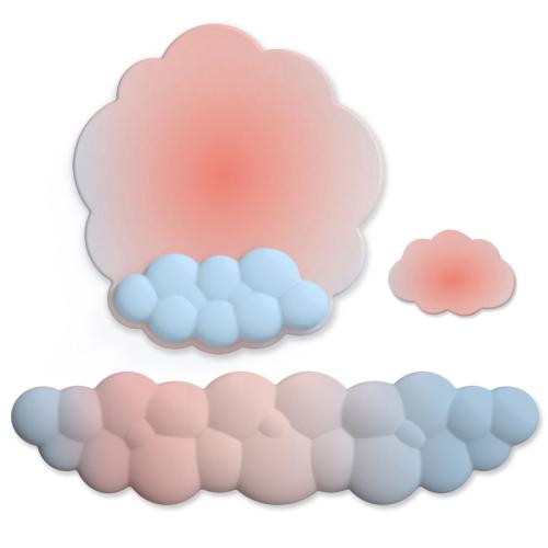 3pcs / Set Cloudy Gradient Memory Foam Silicone Wrist And Keyboard Mouse Pad, Style: Model 3
3pcs / Set Cloudy Gradient Memory Foam Silicone Wrist And Keyboard Mouse Pad, Style: Model 3