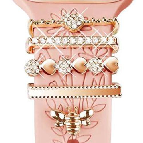 5pcs / Set Smart Watch Universal Silicone Band Decorative Ring Metal Accessories, Style: Gold 1
5pcs / Set Smart Watch Universal Silicone Band Decorative Ring Metal Accessories, Style: Gold 1