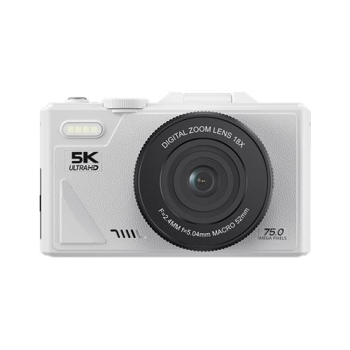W1 5K HD Digital Camera 75MP 18X Digital Zoom WiFi Video Recorder With Flip Screen(White)
W1 5K HD Digital Camera 75MP 18X Digital Zoom WiFi Video Recorder With Flip Screen(White)