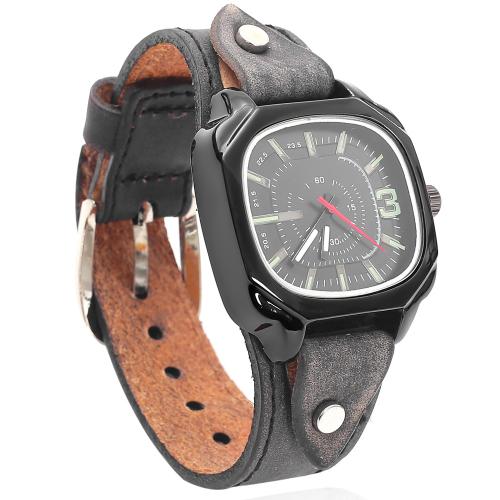 Vintage Style Square Genuine Leather Quartz Watch Adjustable Strap His And Hers Couple Watches For Women And Men(Black)
Vintage Style Square Genuine Leather Quartz Watch Adjustable Strap His And Hers Couple Watches For Women And Men(Black)