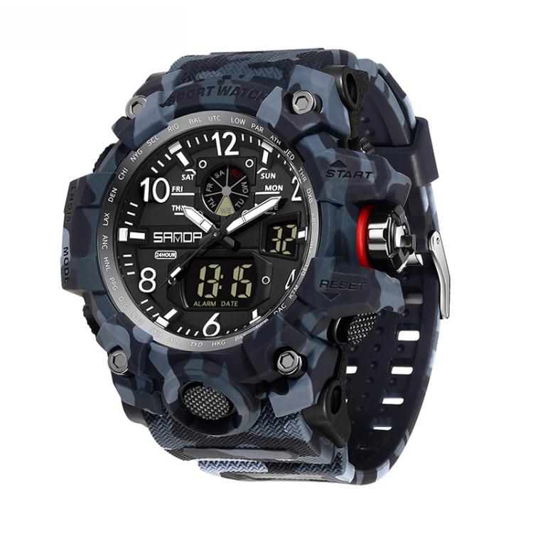 SANDA 3358 Camouflage Series Men Watch Alarm Clock Waterproof Electronic Watch, Color: Black
SANDA 3358 Camouflage Series Men Watch Alarm Clock Waterproof Electronic Watch, Color: Black