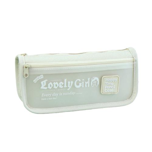 Cute Large Capacity Pencil Case with Transparent Front Pocket School Supplies Organizer(Beige)
Cute Large Capacity Pencil Case with Transparent Front Pocket School Supplies Organizer(Beige)