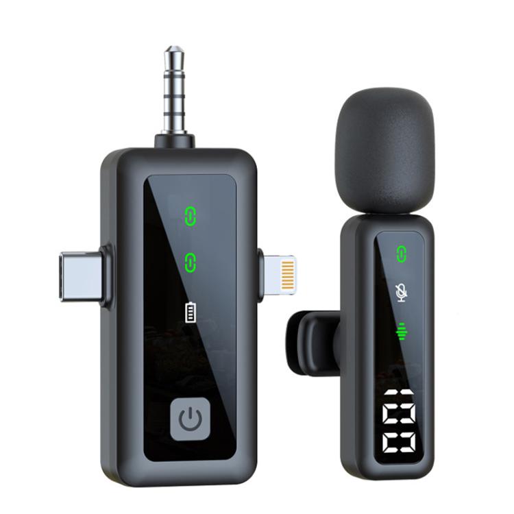 H68 3 In 1 Single Mic Live Noise Reduction Video Shooting Mini Mobile Phone Microphone Digital Wireless Lapel Microphone
H68 3 In 1 Single Mic Live Noise Reduction Video Shooting Mini Mobile Phone Microphone Digital Wireless Lapel Microphone