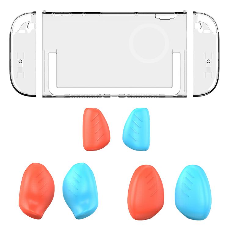 For Nintendo Switch 2 Split Design Crystal PC Protective Case with 3 Sizes Ergonomic Grips Clear+ Red Blue
For Nintendo Switch 2 Split Design Crystal PC Protective Case with 3 Sizes Ergonomic Grips Clear+ Red Blue