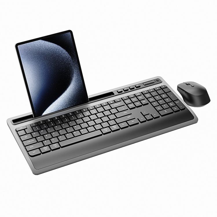 Wireless Keyboard and Mouse Combo for Business Office with Tablet Slot & Wrist Rest(Black)
Wireless Keyboard and Mouse Combo for Business Office with Tablet Slot & Wrist Rest(Black)