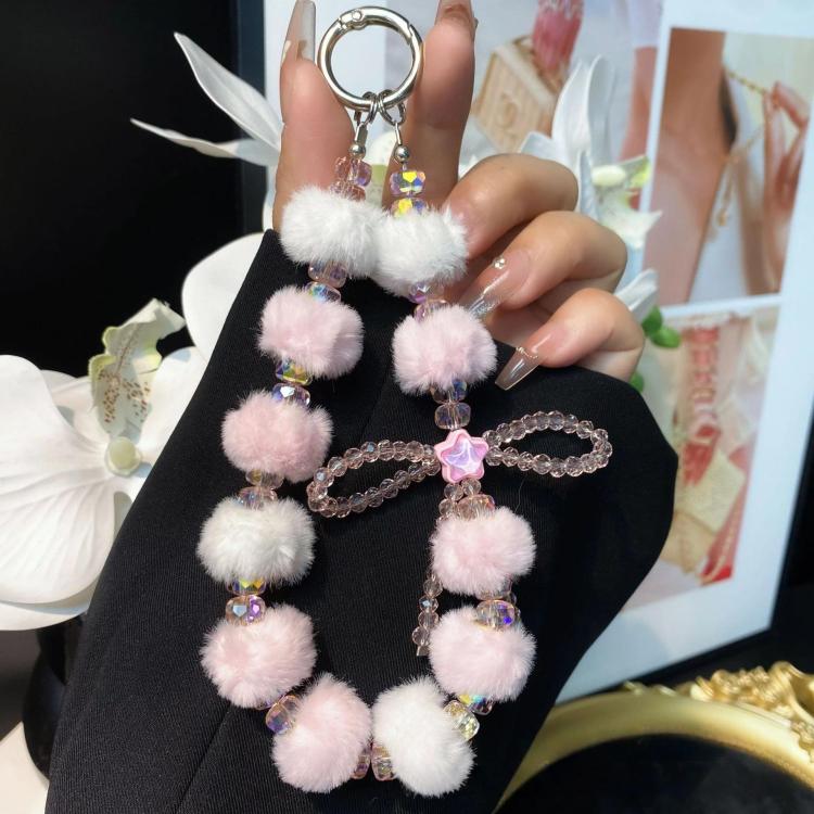Plush Crystal Bow Cell Phone Chain Pentagram Charm Key Bag Chain(Pink+White)
Plush Crystal Bow Cell Phone Chain Pentagram Charm Key Bag Chain(Pink+White)