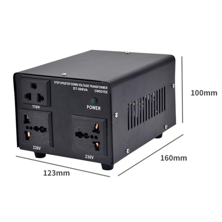 DT-500 Toroidal Power Transformer Portable Household Power Converter US Plug