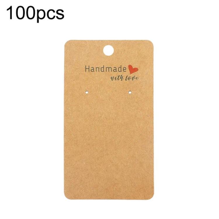100pcs Earring & Necklace Display Card Jewelry Label(Cowhide)
100pcs Earring & Necklace Display Card Jewelry Label(Cowhide)