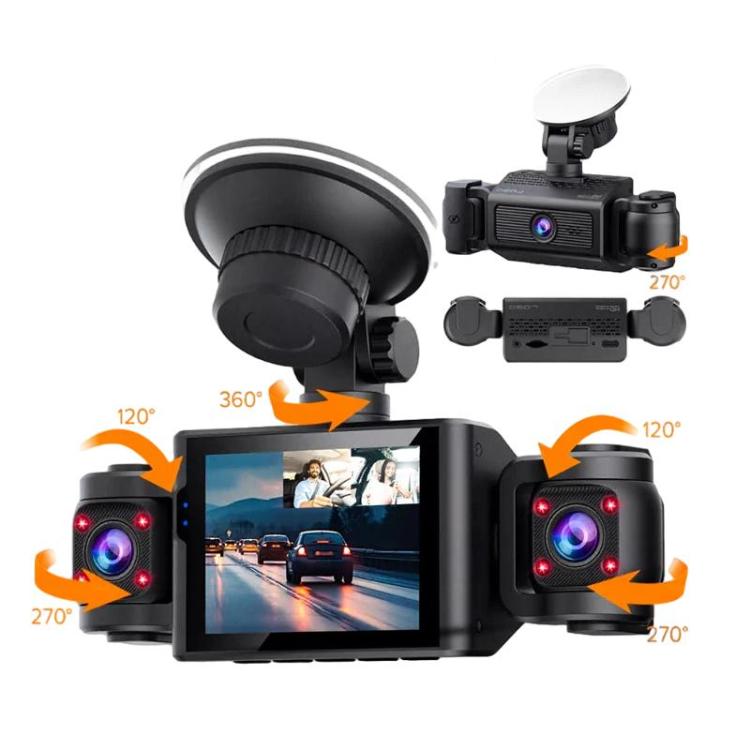 A7 1080P Dash Camera HD Night Vision Car Recorder, Spec: Front+Left+Right
A7 1080P Dash Camera HD Night Vision Car Recorder, Spec: Front+Left+Right