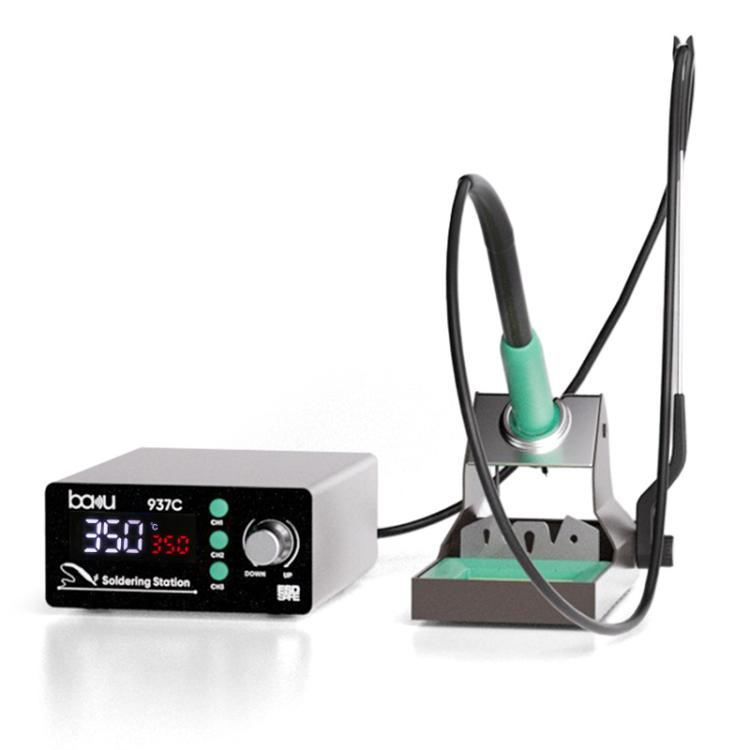 BAKU BA-937C 120W LCD Soldering Station, 3 Temp Preset Channels Thermostatic Electric Soldering Iron Kit 110V US Plug
BAKU BA-937C 120W LCD Soldering Station, 3 Temp Preset Channels Thermostatic Electric Soldering Iron Kit 110V US Plug