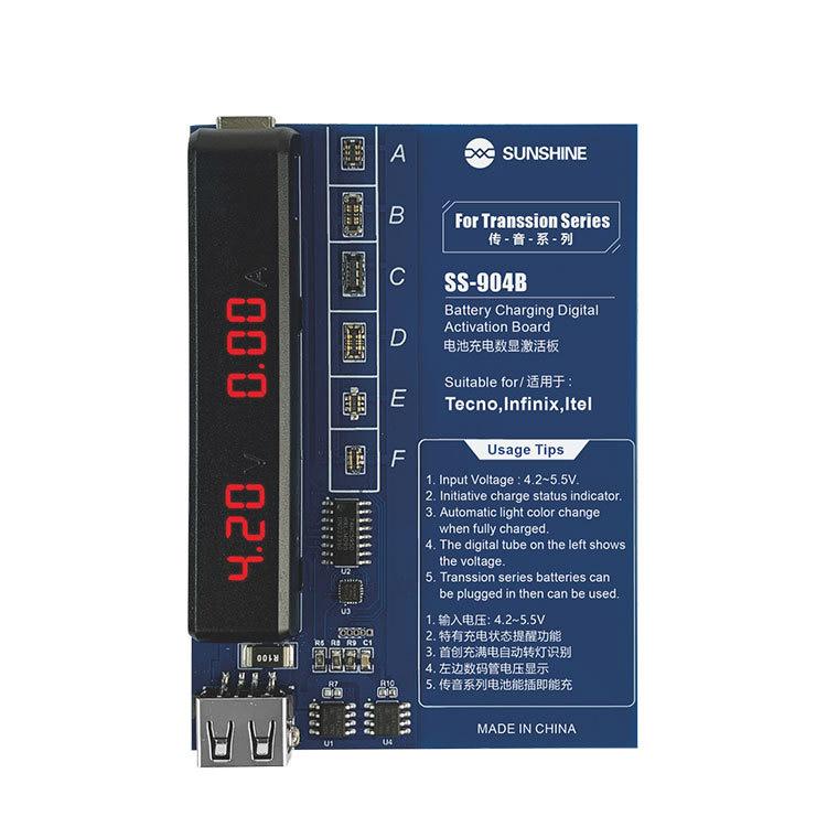 SUNSHINE SS-904B For Transsion Series Battery Charging Digital Display Activation Board Mobile Phone Repair Tool
SUNSHINE SS-904B For Transsion Series Battery Charging Digital Display Activation Board Mobile Phone Repair Tool