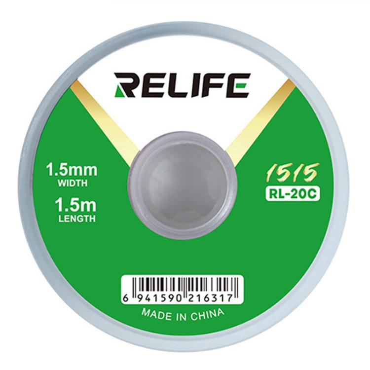 RELIFE RL-20C PCB Solder Cleaning Corrosion-Resistant Solder Removal Tape, Spec: 1.5mm x 1.5m
RELIFE RL-20C PCB Solder Cleaning Corrosion-Resistant Solder Removal Tape, Spec: 1.5mm x 1.5m