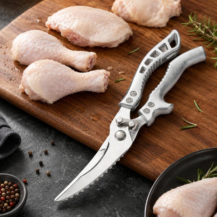 LsCook High Hardness Stainless Steel Heavy-Duty Chicken Bone Scissors Multi-Functional Kitchen Shears for Home Use(Boxed)