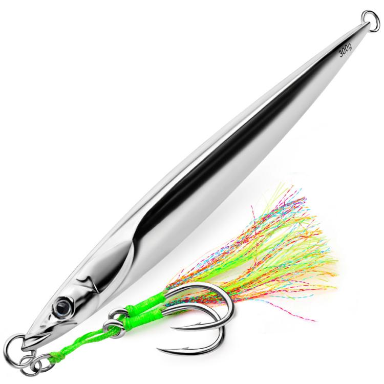PROBEROS LF169 Vertical Jigging Lure with Double Assist Hooks Saltwater Metal Jig with Feathers Shining Mackerel Sinking Bait 180g
PROBEROS LF169 Vertical Jigging Lure with Double Assist Hooks Saltwater Metal Jig with Feathers Shining Mackerel Sinking Bait 180g
