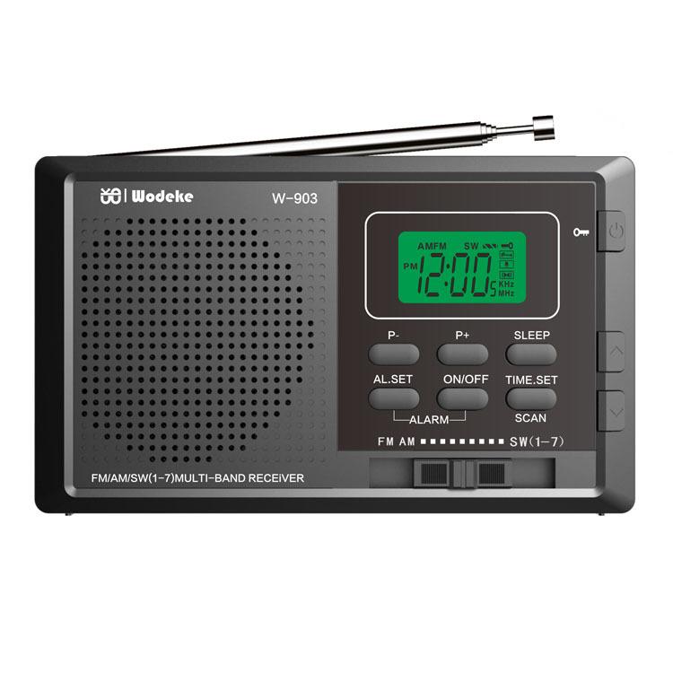 WDK FM/AM/SW Multi-Band LCD Screen Clock-Controlled Stereo Digital Radio, Specification: For EU(Black)
WDK FM/AM/SW Multi-Band LCD Screen Clock-Controlled Stereo Digital Radio, Specification: For EU(Black)