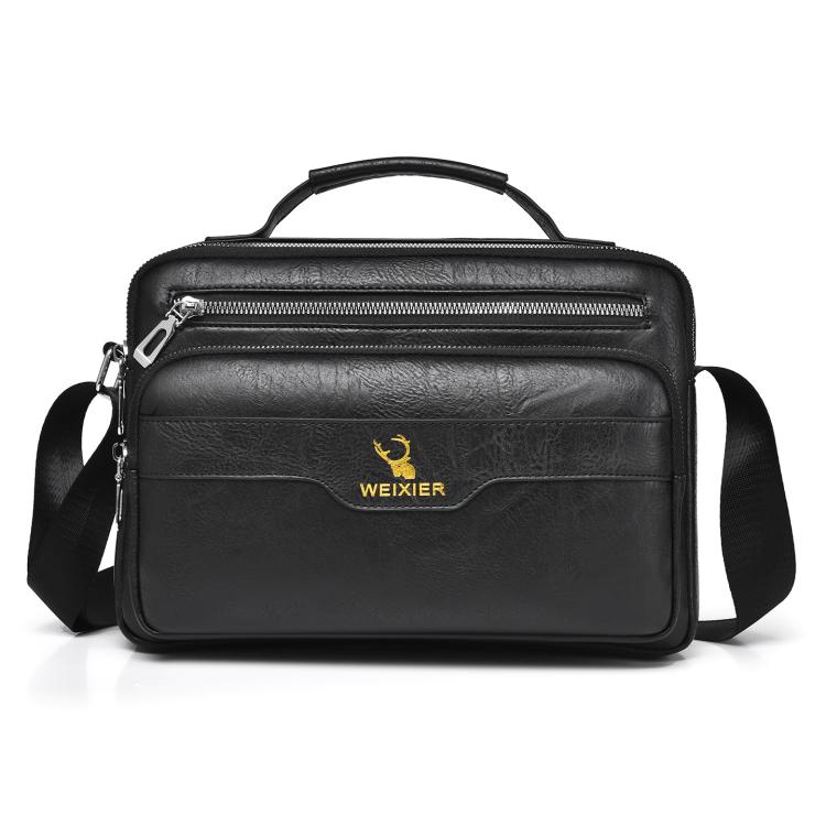 WEIXIER D1108 Men Business Retro Shoulder Bag Large Capacity Casual Waterproof PU Crossbody Bag(Black)
WEIXIER D1108 Men Business Retro Shoulder Bag Large Capacity Casual Waterproof PU Crossbody Bag(Black)