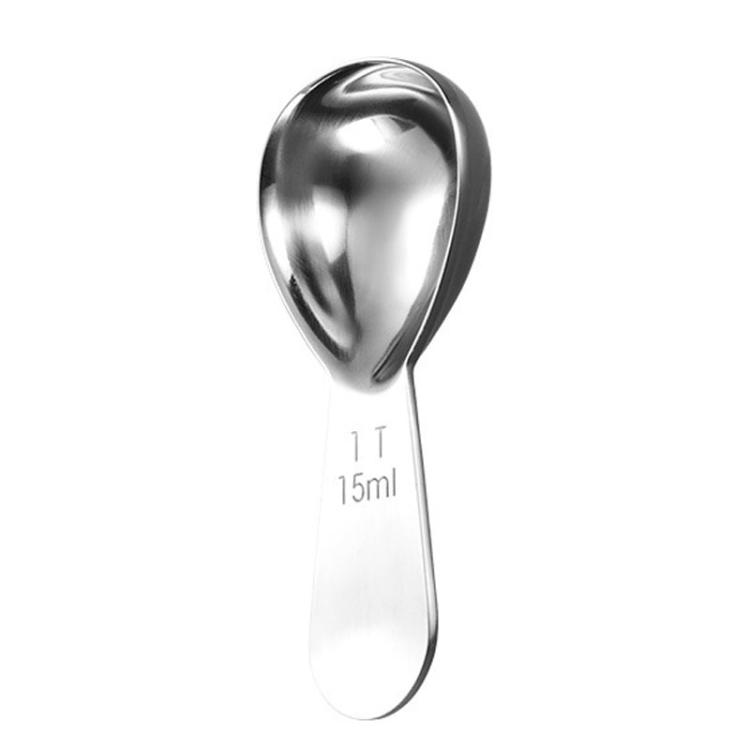 15ml 304 Stainless Steel Thickened Coffee Spoon With Scale Measuring Bean Spoon(Silver)
15ml 304 Stainless Steel Thickened Coffee Spoon With Scale Measuring Bean Spoon(Silver)