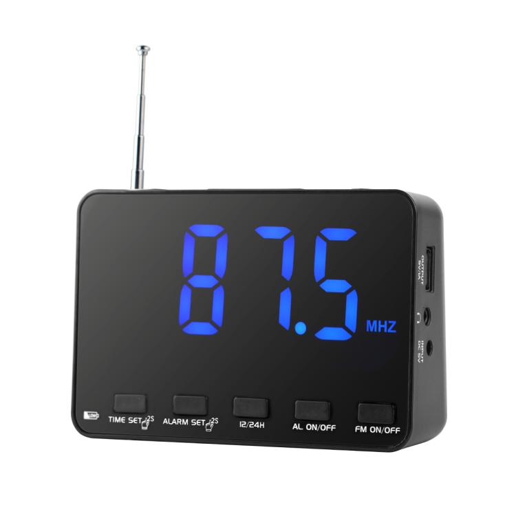 WDK Single-Band FM Digital Extra-Large Screen Display Alarm Clock Radio, Size: For EU(Black Machine With Blue Light)
WDK Single-Band FM Digital Extra-Large Screen Display Alarm Clock Radio, Size: For EU(Black Machine With Blue Light)
