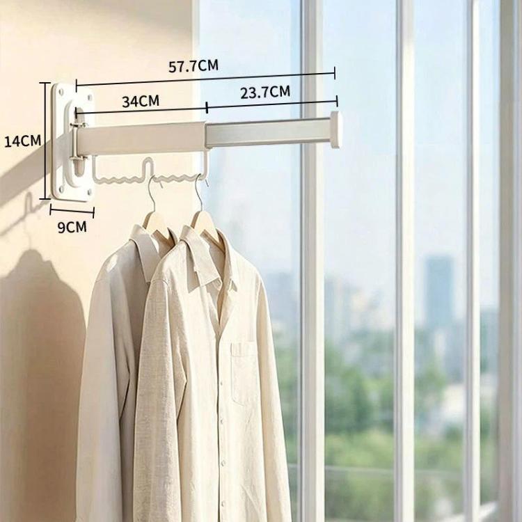 Household Rotatable Folding Clothes Drying Rack Wall-Mounted Drill-Free Retractable Clothes Rod, Spec: 1-Fold White
Household Rotatable Folding Clothes Drying Rack Wall-Mounted Drill-Free Retractable Clothes Rod, Spec: 1-Fold White