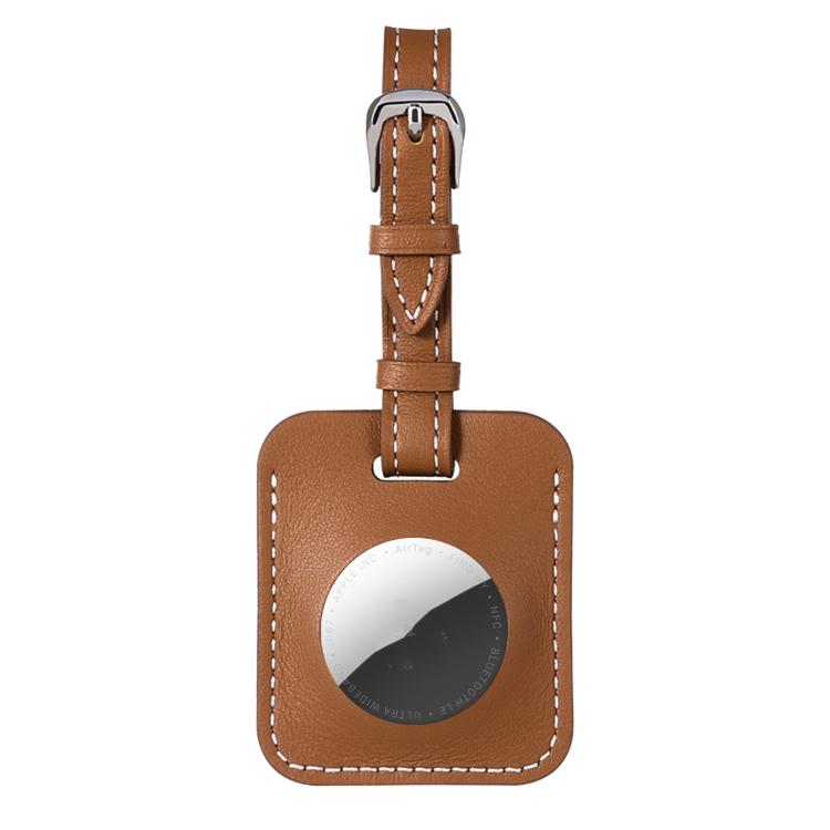 For AirTag 2nd Gen / AirTag 1st Gen Genuine Leather Case Luggage Tag Style Finder Keychain Holder(Brown)
For AirTag 2nd Gen / AirTag 1st Gen Genuine Leather Case Luggage Tag Style Finder Keychain Holder(Brown)