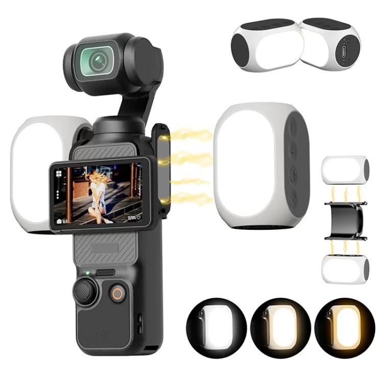 For DJI Osmo Pocket 4/3 Magnetic Fill Light 3 Color Modes Portable Rechargeable Vlog Video Light 2pcs /Pack
For DJI Osmo Pocket 4/3 Magnetic Fill Light 3 Color Modes Portable Rechargeable Vlog Video Light 2pcs /Pack