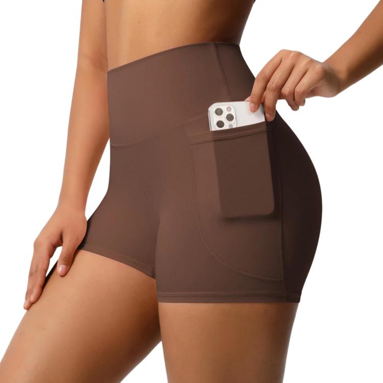 High-waisted Tight-fitting Yoga Shorts Three-quarter Length With Pockets, Size: S(Chestnut)
High-waisted Tight-fitting Yoga Shorts Three-quarter Length With Pockets, Size: S(Chestnut)