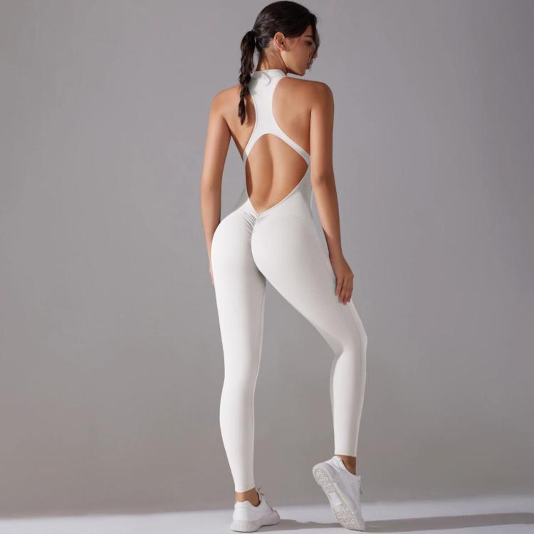 Long High-intensity Tight-fitting Backless Bodysuit/Yoga Wear, Size: S(White Gray)
Long High-intensity Tight-fitting Backless Bodysuit/Yoga Wear, Size: S(White Gray)