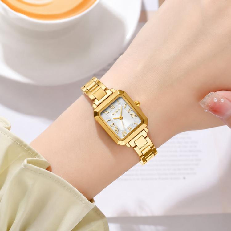 SKMEI 2582 Elegant Ladies Square Watch Stainless Steel Strap 30m Life Waterproof Quartz Watch(Gold Case Silver Dial)
SKMEI 2582 Elegant Ladies Square Watch Stainless Steel Strap 30m Life Waterproof Quartz Watch(Gold Case Silver Dial)