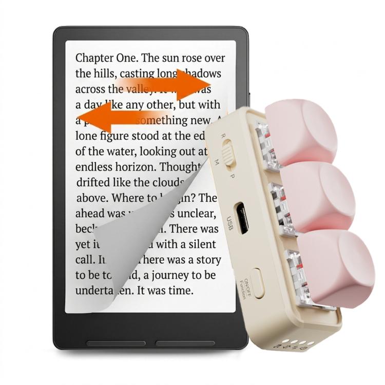 Hanlinyue High Axis E-Book Page Turner Bluetooth Keyboard(Pink)
Hanlinyue High Axis E-Book Page Turner Bluetooth Keyboard(Pink)
