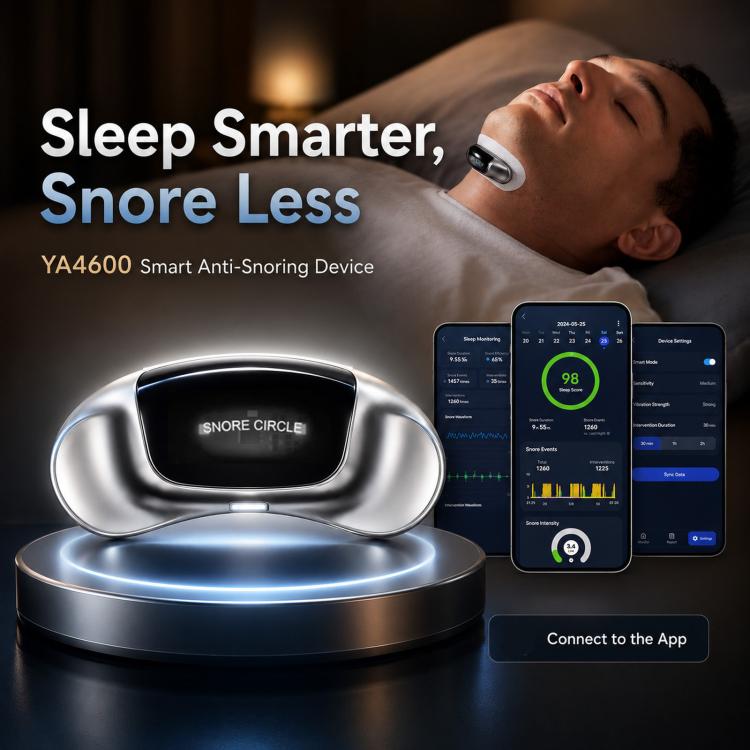 SNORE CIRCLE Smart Anti-Snoring Device Upgraded TENS & EMA Throat Snore Stopper With 3-Contact Electrode & App Tracking(Silver)
SNORE CIRCLE Smart Anti-Snoring Device Upgraded TENS & EMA Throat Snore Stopper With 3-Contact Electrode & App Tracking(Silver)