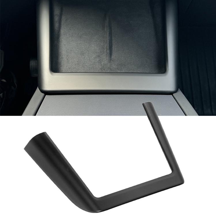 For Tesla Model 3 / Y Center Console Wireless Charger U-Shaped Decorative Protective Bezel(Matte Black)