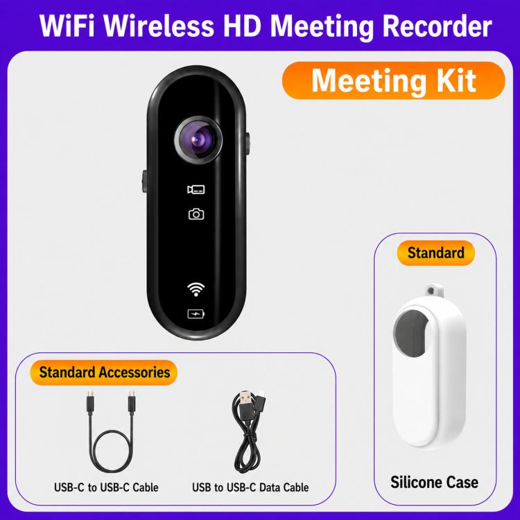 Mini Magnetic Action Camera 1080P Wearable Body Cam With Wi-Fi App, EIS, Spec: Meeting Kit
Mini Magnetic Action Camera 1080P Wearable Body Cam With Wi-Fi App, EIS, Spec: Meeting Kit