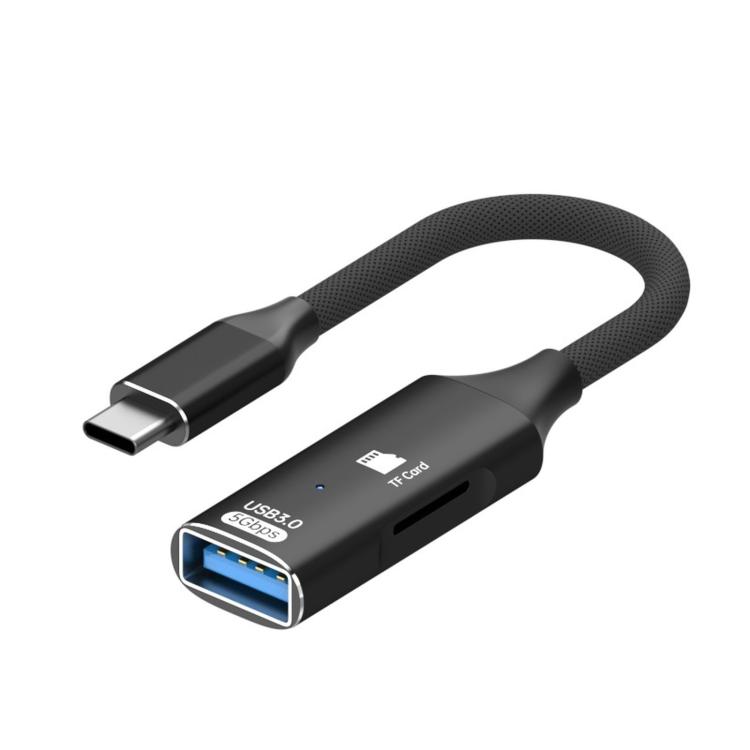 ADS-622 Type-C / OTG 2 In 1 Adapter TF Card & USB Flash Drive Reader(Black)
ADS-622 Type-C / OTG 2 In 1 Adapter TF Card & USB Flash Drive Reader(Black)