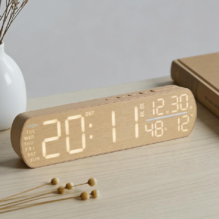 LED Digital Alarm Clock With Temperature Display DST Dual Alarm 6665A Wood Grain
LED Digital Alarm Clock With Temperature Display DST Dual Alarm 6665A Wood Grain