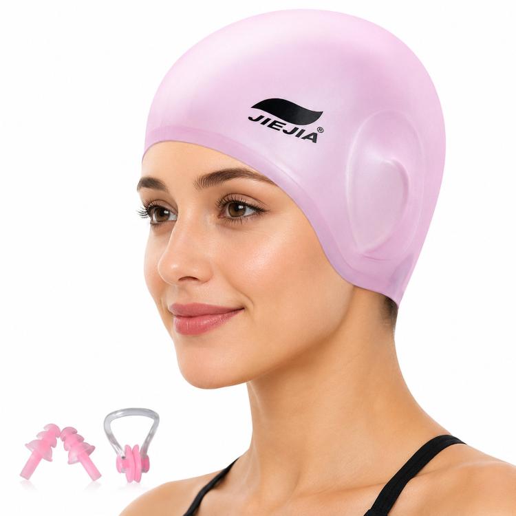 JIEJIA Swimming Silicone Ear-Protecting Swimming Cap With Earplugs And Nose Clip(Pink)
JIEJIA Swimming Silicone Ear-Protecting Swimming Cap With Earplugs And Nose Clip(Pink)