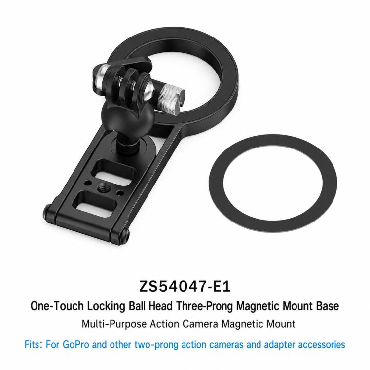 Magnetic Action Camera Mount Base For GoPro & 2-Prong Cameras Ball Joint
Magnetic Action Camera Mount Base For GoPro & 2-Prong Cameras Ball Joint