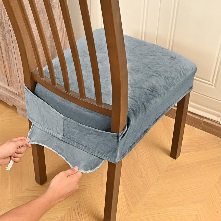 Velvet Stretch Chair Seat Covers Removable Dining Chair Cushion Slipcovers With Buckle Straps, Size: M(Dark Gray)
Velvet Stretch Chair Seat Covers Removable Dining Chair Cushion Slipcovers With Buckle Straps, Size: M(Dark Gray)
