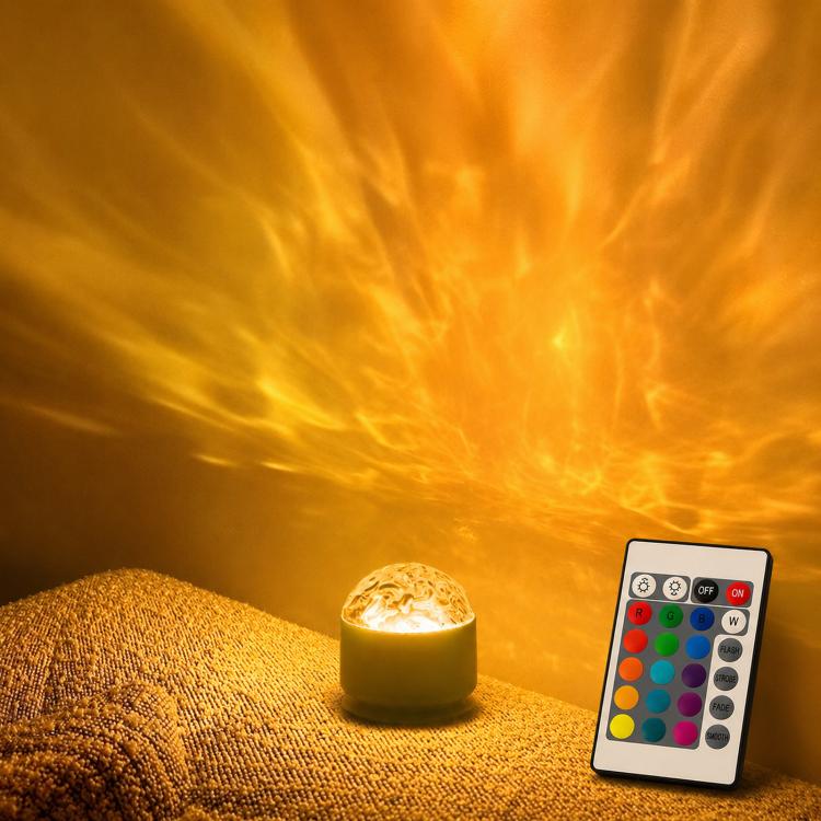 Atmosphere Night Light 16 Colors Rotating Projector Desk Lamp With Remote Control, Power: USB Plug-in(Ripples)
Atmosphere Night Light 16 Colors Rotating Projector Desk Lamp With Remote Control, Power: USB Plug-in(Ripples)