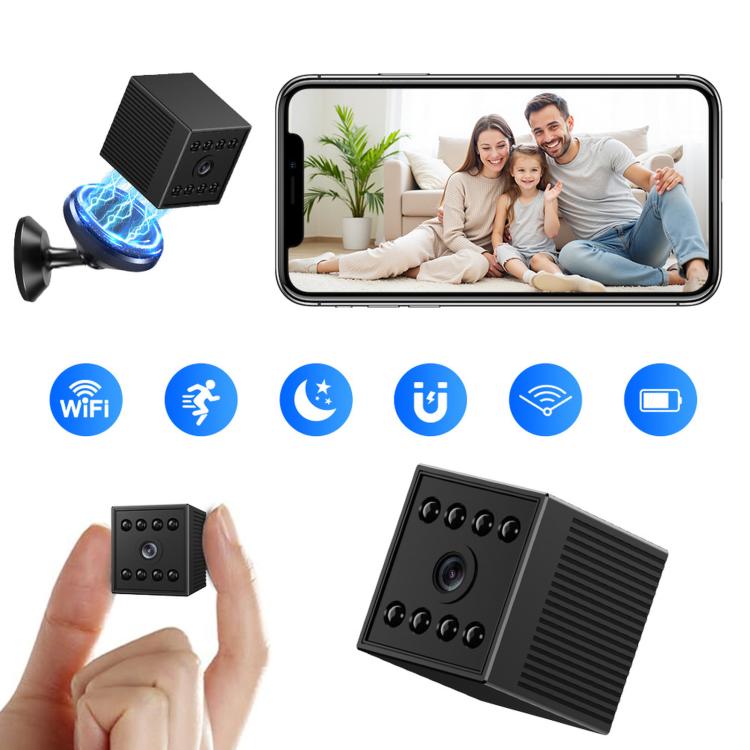 W10 Rechargeable Mini WiFi Camera Cordless 1080P Indoor Security Camera With Magnetic Base Night Vision(Black)
W10 Rechargeable Mini WiFi Camera Cordless 1080P Indoor Security Camera With Magnetic Base Night Vision(Black)