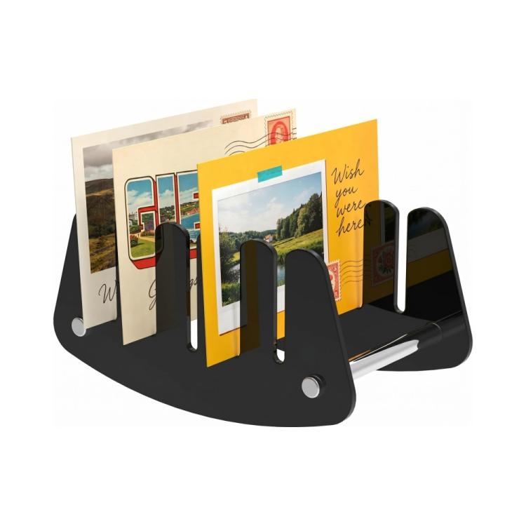 Acrylic Desk File Organizer Multi-Slot Mail Sorter and Letter Holder for Home Office Desk(Black)
Acrylic Desk File Organizer Multi-Slot Mail Sorter and Letter Holder for Home Office Desk(Black)
