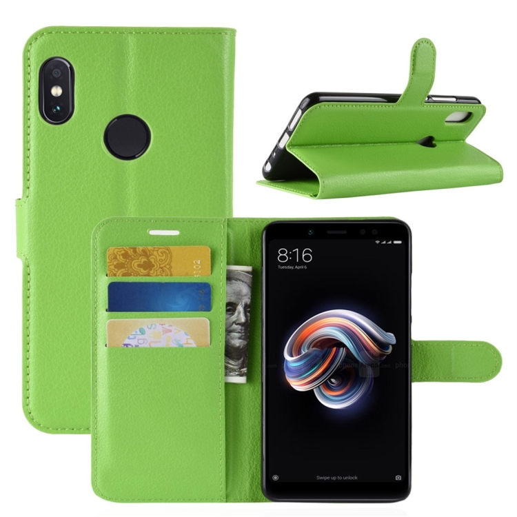 For Xiaomi Redmi Note 5 Pro Litchi Texture Horizontal Flip Protective Leather Case with Holder & Card Slots & Wallet (Green)
For Xiaomi Redmi Note 5 Pro Litchi Texture Horizontal Flip Protective Leather Case with Holder & Card Slots & Wallet (Green)