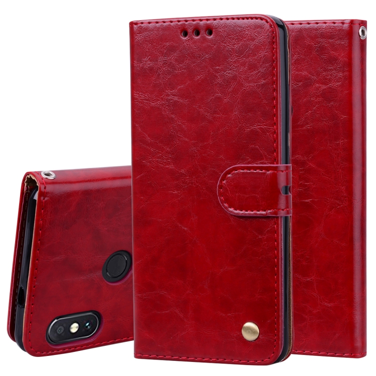 Business Style Oil Wax Texture Horizontal Flip Leather Case for Xiaomi Redmi Note 5 Pro, with Holder & Card Slots & Wallet (Red)
Business Style Oil Wax Texture Horizontal Flip Leather Case for Xiaomi Redmi Note 5 Pro, with Holder & Card Slots & Wallet (Red)