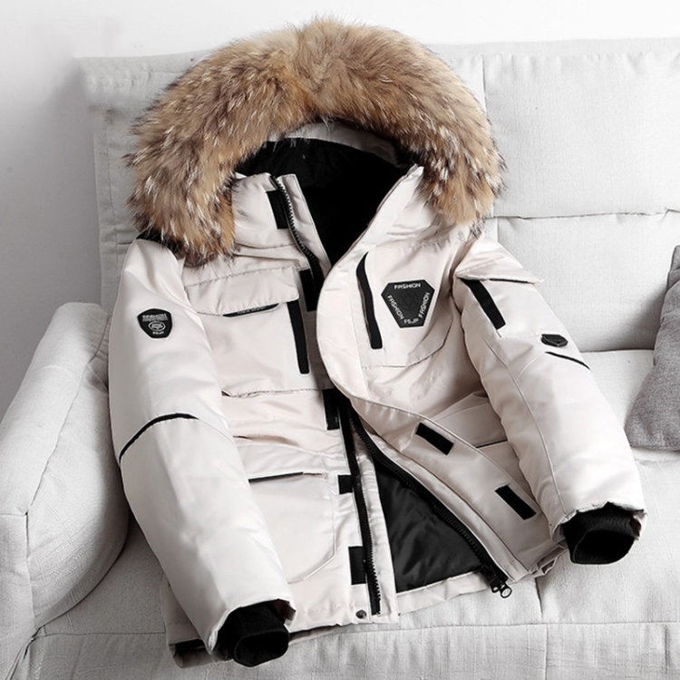 Winter Waterproof Down Jacket Plus Velvet Padded Jacket for Men, with Detachable Hat (Color:Beige Size:Xl)
Winter Waterproof Down Jacket Plus Velvet Padded Jacket for Men, with Detachable Hat (Color:Beige Size:Xl)