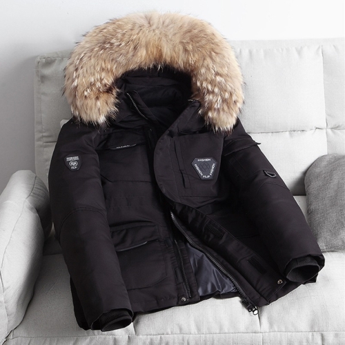 Winter Waterproof Down Jacket Plus Velvet Padded Jacket for Men, with Detachable Hat (Color:Black Size:Xl)
Winter Waterproof Down Jacket Plus Velvet Padded Jacket for Men, with Detachable Hat (Color:Black Size:Xl)