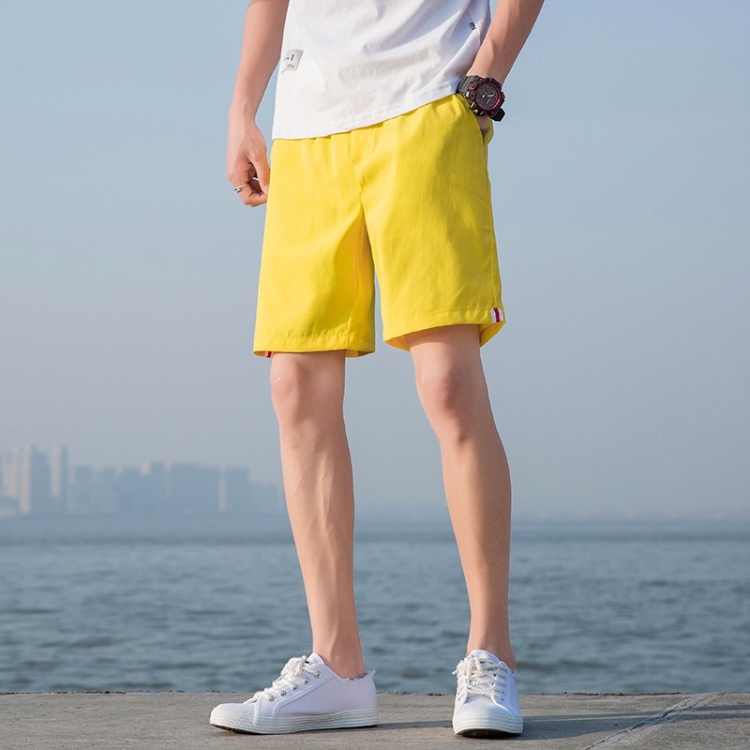 Summer Loose Casual Patch Cloth Quick-drying Shorts Polyester Drawstring Beach Shorts for Men (Color:Tender Yellow Size:XL)
Summer Loose Casual Patch Cloth Quick-drying Shorts Polyester Drawstring Beach Shorts for Men (Color:Tender Yellow Size:XL)