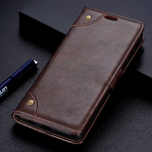 

Copper Buckle Nappa Texture Horizontal Flip Leather Case for Huawei P30 Lite, with Holder & Card Slots & Wallet (Coffee)