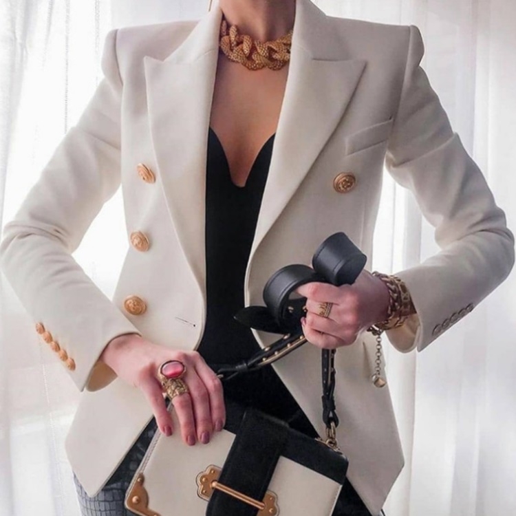 Solid Color Slim Long-sleeved Cardigan Short Suit Jacket for Ladies (Color:Beige Size:XL)
Solid Color Slim Long-sleeved Cardigan Short Suit Jacket for Ladies (Color:Beige Size:XL)
