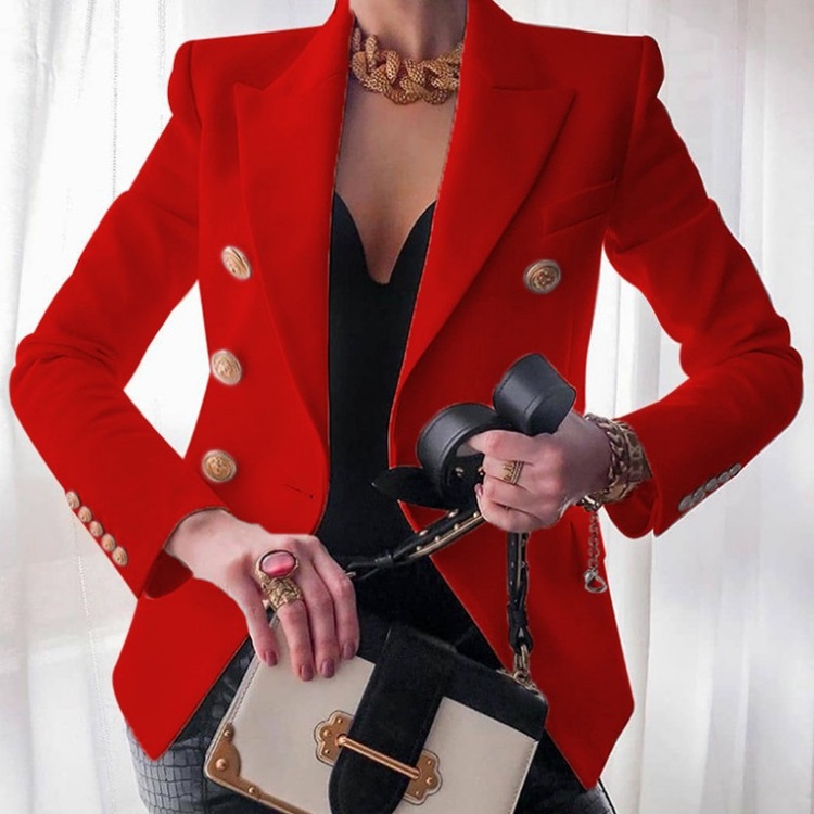 Solid Color Slim Long-sleeved Cardigan Short Suit Jacket for Ladies (Color:Red Size:XL)
Solid Color Slim Long-sleeved Cardigan Short Suit Jacket for Ladies (Color:Red Size:XL)